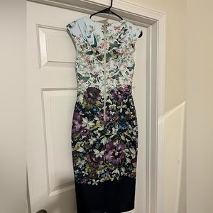 Ted Baker enchanted bodycon dress, worn 1x